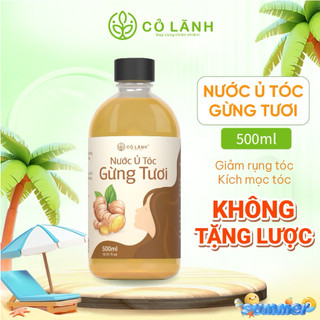 (Tặng Lược) Nước Cốt Ủ Gừng Tươi Cỏ Lành 1000ml - Ủ Tóc Kích Mọc Tóc Giảm Rụng Tóc Dày Tóc Chắc Khoẻ Mềm Mượt Giảm Gàu