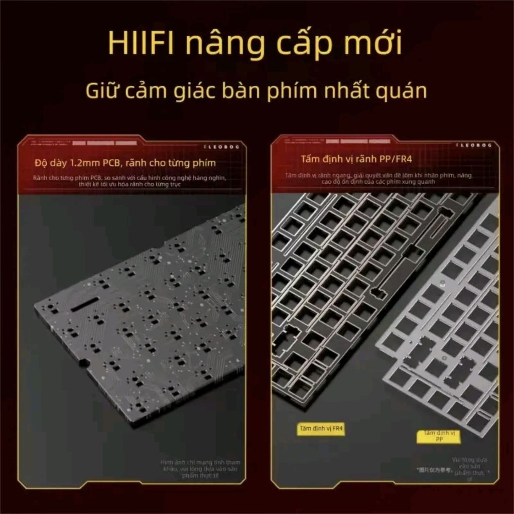 Leobog HI75C Pro - Bàn phím cơ không dây - 3 Mode kết nối - Núm xoay - Layout 75% - Led RGB - App | BigBuy360 - bigbuy360.vn