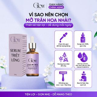 Serum Mỡ Trăn Triệt Lông Nguyên Chất Hương Hoa Nhài GLOW WAXING Triệt Lông Dưỡng Da CHE TÊN