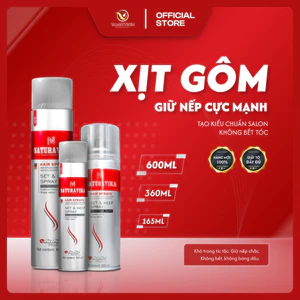 Gôm Xịt Tóc NATURA VIKA Giữ Nếp Cực Lâu Không Bết Dính Dễ Tạo Kiểu Tóc Giữ Form Bền Đẹp