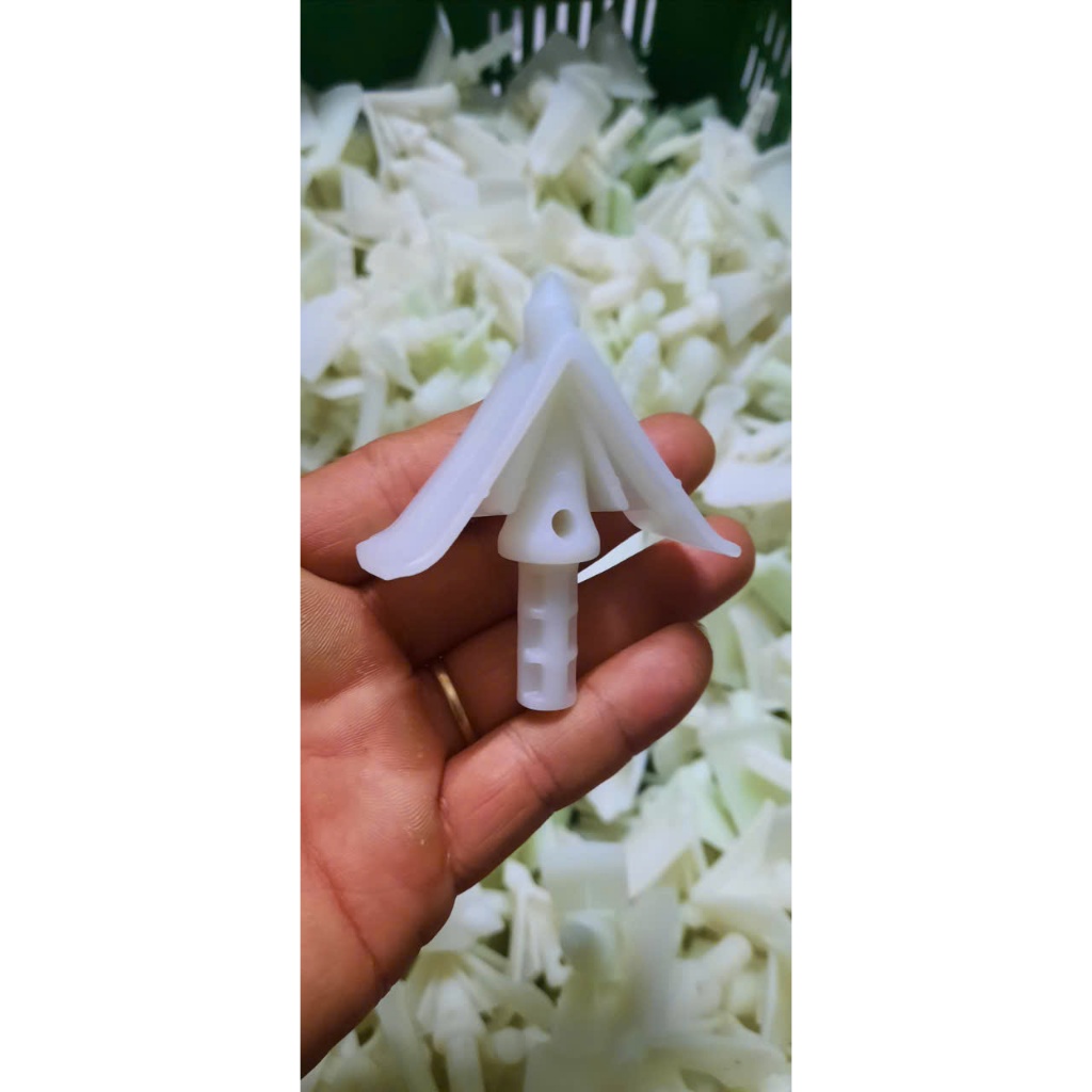 100 tắc kê neo cây KL1,340KG (NHỰA LOẠI TỐT MÀU TRẮNG, MẪU MỚI )chống ngả nghiêng cây mùa mưa gió.