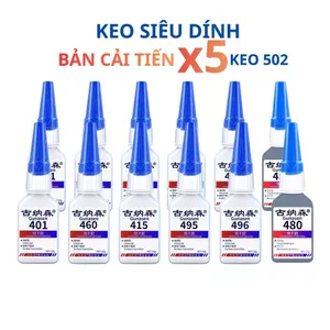 Keo dán đa năng bản cải tiến keo 502 keo dán Gunasen khô nhanh siêu dính dán mọi vật liệu 20g
