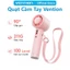 Quạt Cầm Tay Vention 100 Cấp Độ Gió, Gập 90°, Pin 3000mAh 8H, LED Hiển Thị, Motor 13000RPM, Đeo Cổ