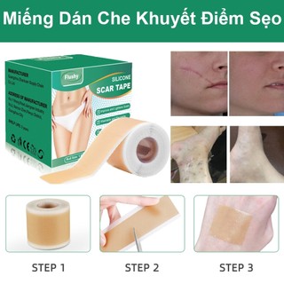 Tấm Dán Mờ Sẹo Lồi/ Sẹo Thâm/ Sẹo Phẫu thuật giữ ẩm làm lành vết thương, hạn chế thâm sẹo 4cm x 150cm miếng dán che sẹo