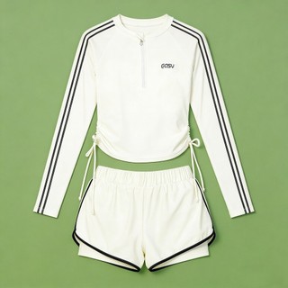 Bộ Đồ BơI ChốNg NắNg Nữ Hè Bộ 2 MảNh Croptop DâY RúT Style Thể Thao VảI đồ BơI Nữ