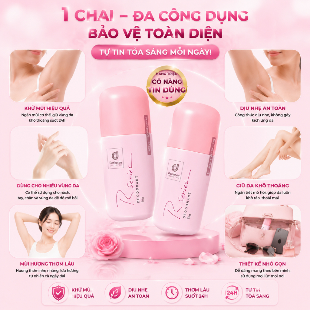 Lăn khử mùi Thái Lan – Hiệu quả trong việc kiểm soát mồ hôi, khử mùi hôi, mang lại cảm giác khô thoáng và thoáng khí