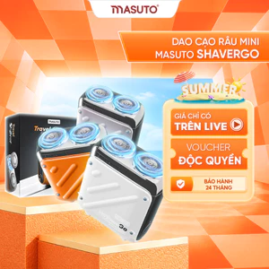 Máy cạo râu Masuto ShaverGo lưỡi dao kép mỏng Chống nước IPX7 cạo khô hay ướt đều thoải mái