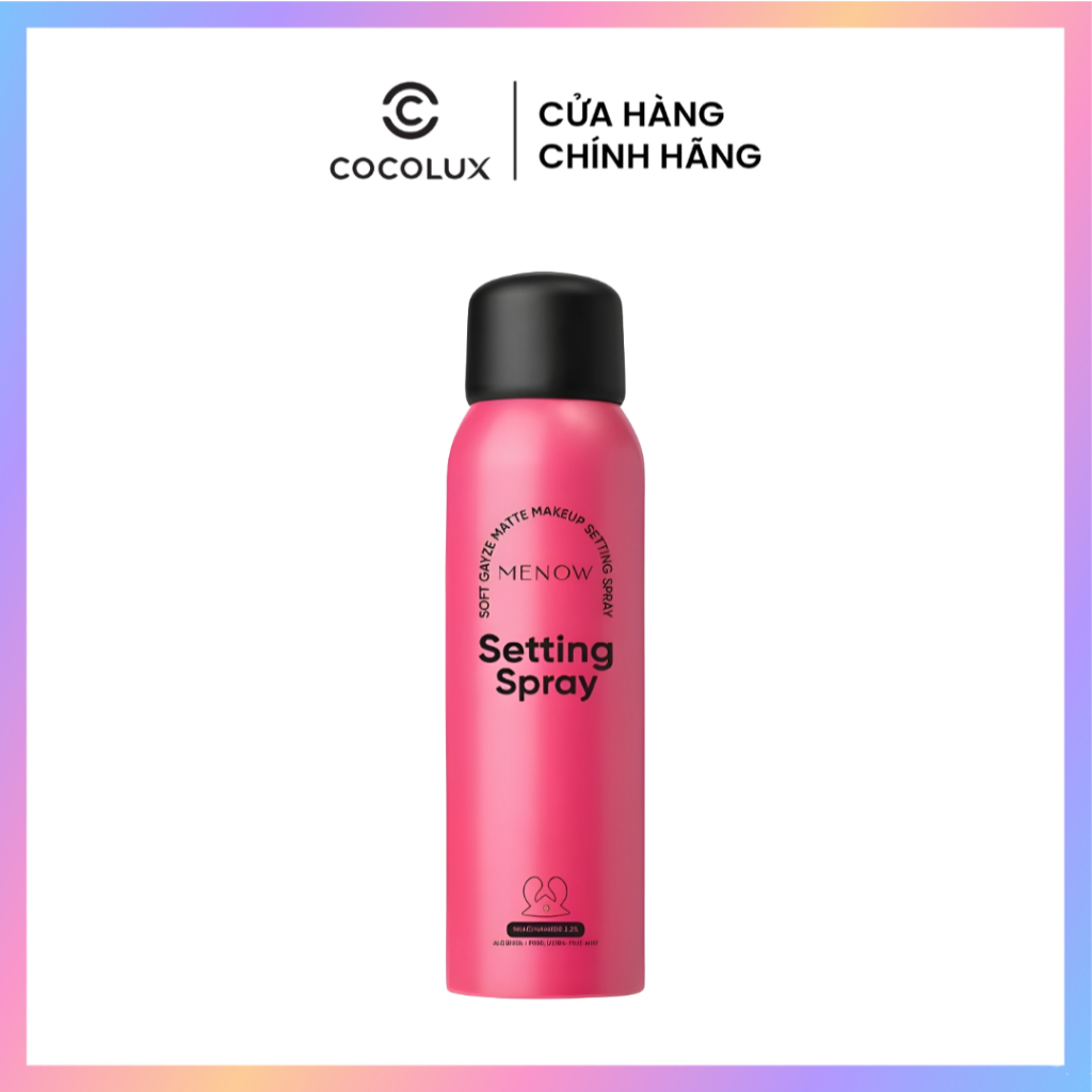 Xịt Khóa Nền Menow Soft Gayze Matte Makeup Setting Spray 100ml cấp ẩm, lâu trôi