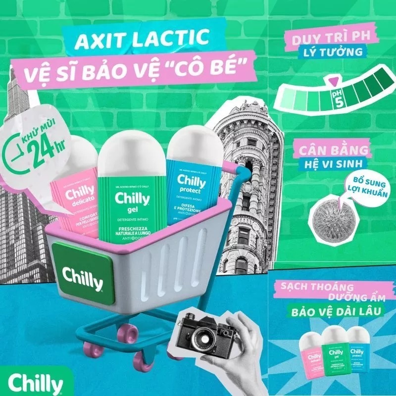 (EM AN) Combo dung dịch vệ sinh Chilly Protect 200ml+Nước giặt dồ lót Heralab hỗ trợ ngừa khuẩn, an tâm trọn ngày