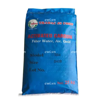 Than hoạt tính Trà Bắc TB4 bao 25kg – Than gáo dừa lọc nước khử mùi, clo, lọc RO, lọc tổng gia đình