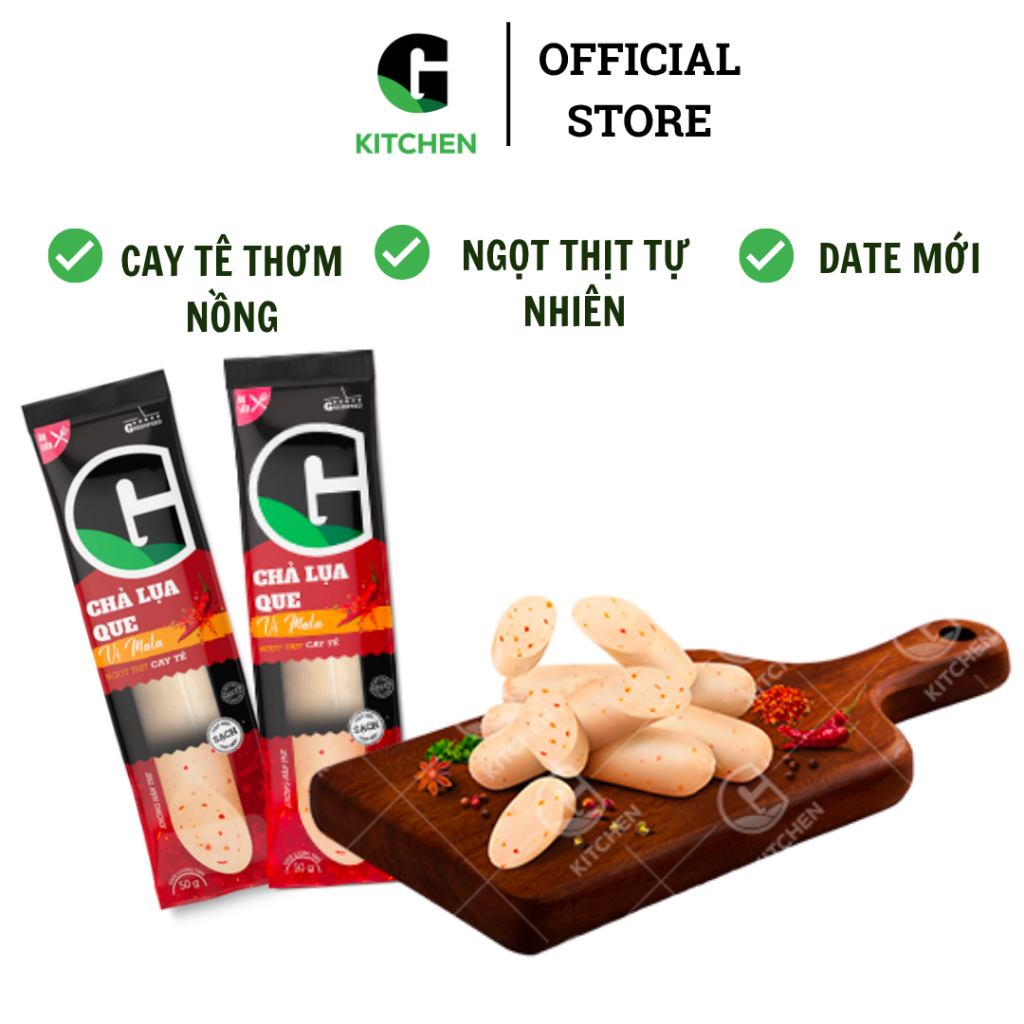 Chả lụa que vị MALA G Kitchen 50g [Giao HCM]
