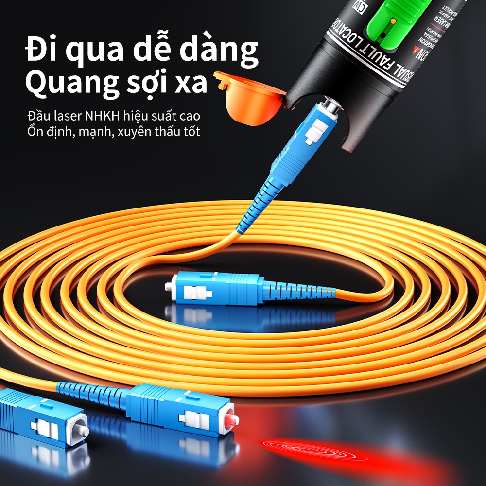 But Soi Quang 10KM Laser 650nm Do Loi Cap Quang FTTH