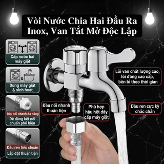 Băng tan cho Vòi nước 2 đầu ra sử dụng máy giặt