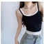 Áo Hai Dây Phối Màu Mùa Hè RANSHI Vải Cotton Mịn Mát Co Giãn Ôm Body Năng Động Quyến Rũ - RA368