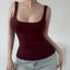 Áo Hai Dây Bản Lớn Bigsize Cổ Vuông Sát Nách Ôm Body Chất Borip Cotton Diệu Trang Fashion AT9026