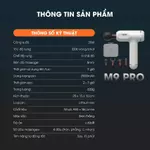 Máy Massage Cầm Tay AJIDO AJ - M9, 32 Cấp Độ, 4 Đầu Thay Thế - Mát Xa Toàn Thân Giãn Cơ, Đấm Lưng, Cổ Vai Gáy — ảnh 6