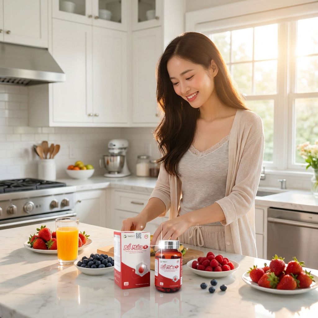 Bổ Máu ST - Hỗ Trợ Tăng Cường Sức Khỏe Phụ Nữ | Giảm Mệt Mỏi, Hỗ Trợ Duy Trì Chu Kỳ Kinh Nguyệt - Thiên Ý Pharma