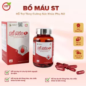 Bổ Máu ST - Hỗ Trợ Tăng Cường Sức Khỏe Phụ Nữ | Giảm Mệt Mỏi, Hỗ Trợ Duy Trì Chu Kỳ Kinh Nguyệt - Thiên Ý Pharma