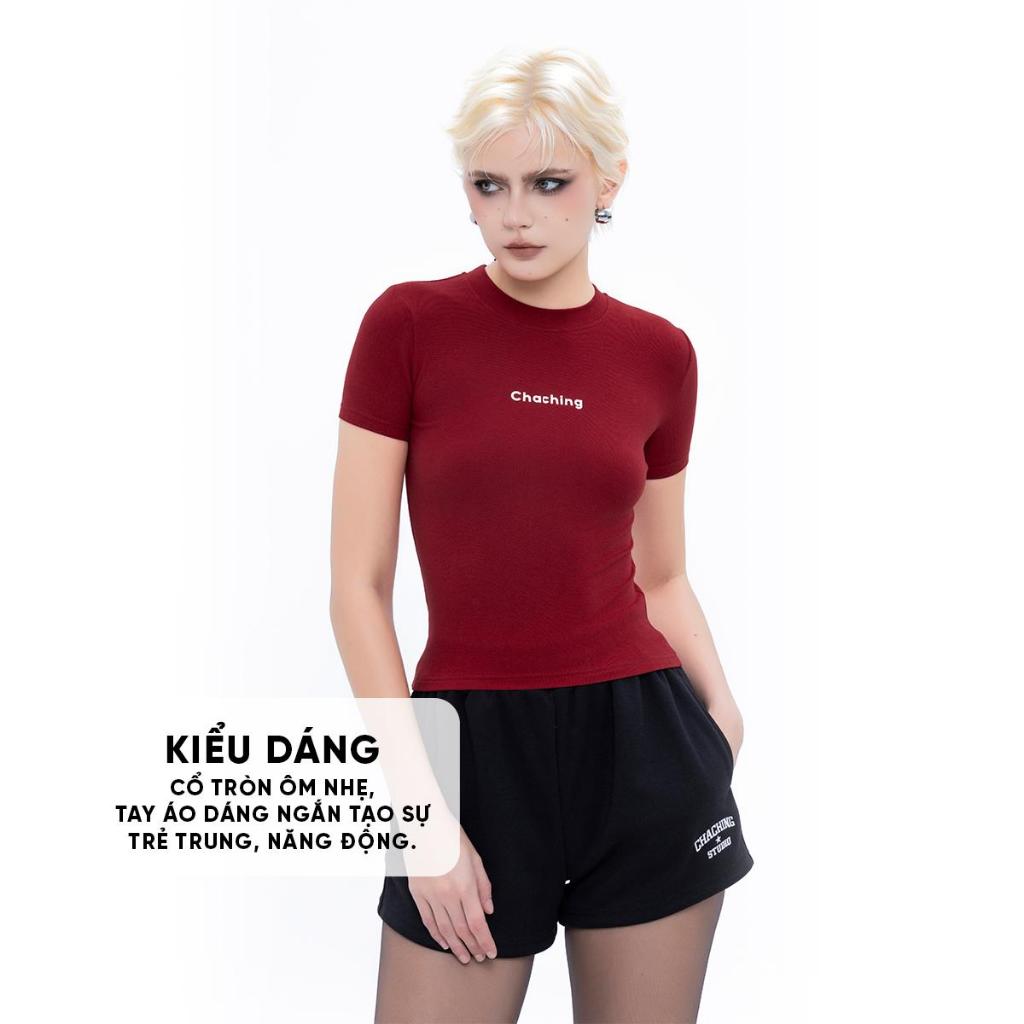 [MUA 2 GIẢM 5%] Áo Baby Tee Thun Ôm Body ChaChing, Áo Baby Tee Form Ôm Tay Ngắn, Chất Thun Borip