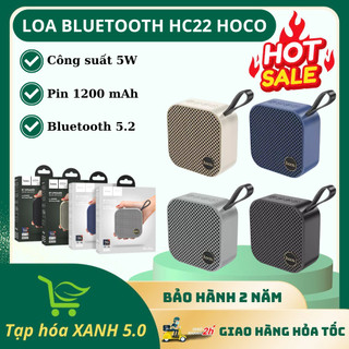 Loa Bluetooth Hoco HC22 Công Suất 5W, Âm Thanh Vòm 3D, Hỗ Trợ Khe Cắm USB Và Thẻ Nhớ, Bảo Hành 2 Năm