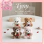 Móc khoá gấu nơ cherry mang đến vẻ ngoài siêu dễ thương