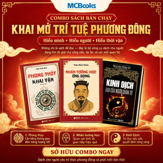 Sách - Combo 3 Sách Kinh Dịch – Phong Thủy Khai Vận – Nhân Tướng Học Ứng Dụng | Triết Lý, Cuộc Sống & Khai Vận