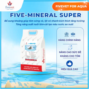 Bổ Sung Khoáng Tôm Cứng Vỏ Lột Xác Nhanh Hỗ Trợ Tăng Trưởng FIVEVET – Five-Mineral Super