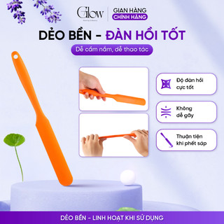 Que Silicone Màu Hồng Phết Sáp Wax Lông Chống Dính GLOW WAXING Dễ Dàng Vệ Sinh - 1035 CHE TÊN