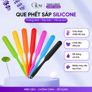 Que Silicone Màu Hồng Phết Sáp Wax Lông Chống Dính GLOW WAXING Dễ Dàng Vệ Sinh - 1035 CHE TÊN