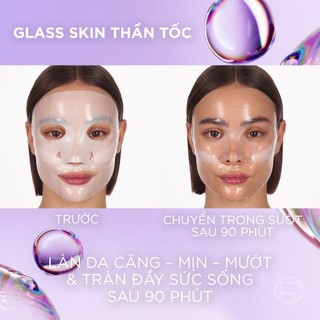 Mặt nạ thạch Glass Skin Hydrogel Glow cấp ẩm sâu, da căng mịn mướt, hiệu ứng chỉ sau 90 phút L'Oreal Paris