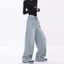 Quần Jeans Nữ, Quần bò nữ ống rộng hack dáng cạp cao xếp ly tôn dáng LN 04