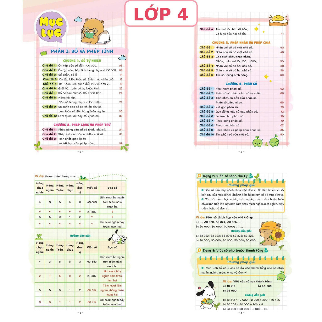 Sách Takenote Kiến Thức Toán Và Dạng Toán Lớp 4,5,6,7,8,9