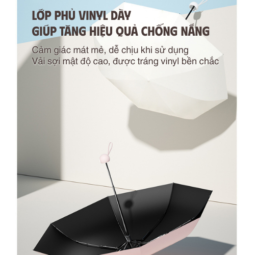 Ô Mini Che Nắng Chống Tia UV Phiên Bản Mới Gấp Gọn Cao Cấp Nhiều Màu Thời Trang, Chống Nắng Chống Mưa