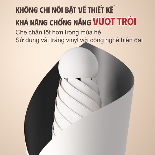 Ô Mini Che Nắng Chống Tia UV Phiên Bản Mới Gấp Gọn Cao Cấp Nhiều Màu Thời Trang, Chống Nắng Chống Mưa