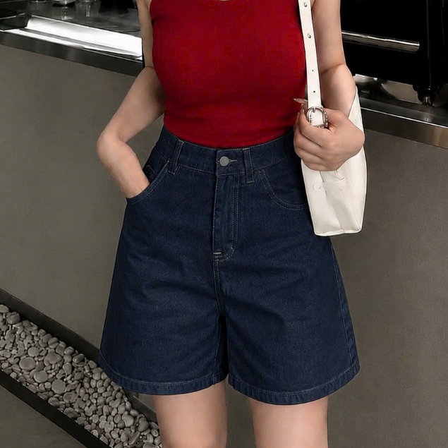 Quần Short Jean Bigsize Nữ Cạp Cao Dáng Đẹp Form Rộng Dễ Phối Đồ 60-100KG Q582 Q583 Q584 Q586