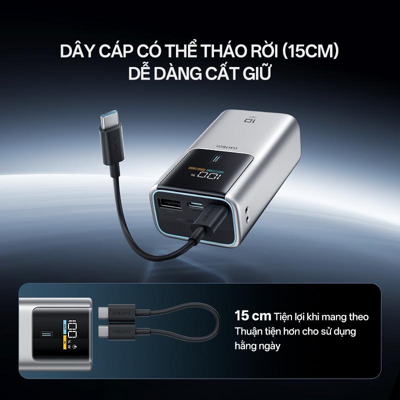 CUKTECH 10 MINI Sạc Di Động 2C1A | Sạc Nhanh 55W Max | Dung Lượng 10.000mAh | Bảo Hành 18 Tháng PB1055 | BigBuy360 - bigbuy360.vn