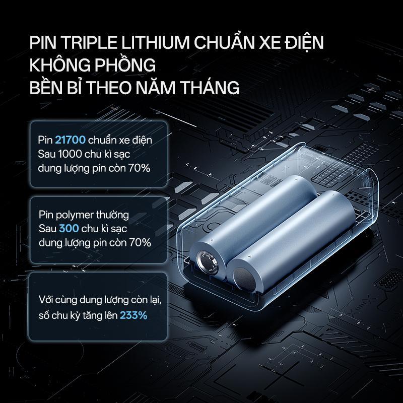 CUKTECH 10 MINI Sạc Di Động 2C1A | Sạc Nhanh 55W Max | Dung Lượng 10.000mAh | Bảo Hành 18 Tháng PB1055 | BigBuy360 - bigbuy360.vn