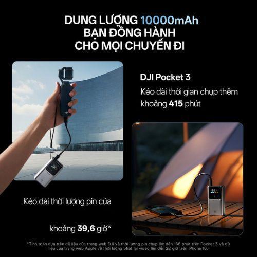 CUKTECH 10 MINI Sạc Di Động 2C1A | Sạc Nhanh 55W Max | Dung Lượng 10.000mAh | Bảo Hành 18 Tháng PB1055 | BigBuy360 - bigbuy360.vn