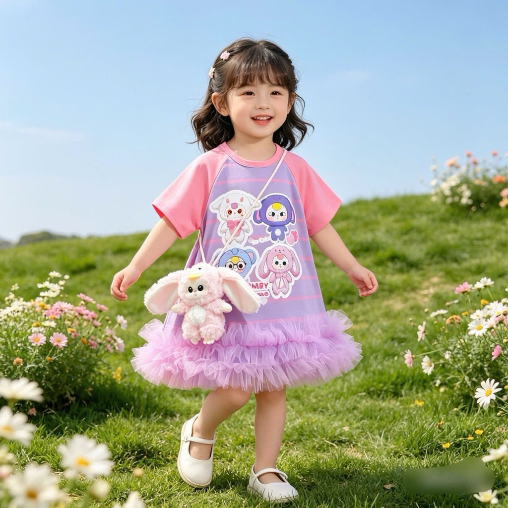 Váy Bé Gái Mặc Hè Cotton Mềm Mịn Sofia S4764 S4774 Họa Tiết BB3 Dễ Thương Size 18M-12Y (13-45k