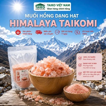 (Mua 69k Tặng 100g)Muối Hồng Himalaya Organic - Ngâm Chân Thải Độc, Nấu Ăn/ Nấu Sữa Hạt/Làm Bánh Ăn Kiêng DẠNG MỊN