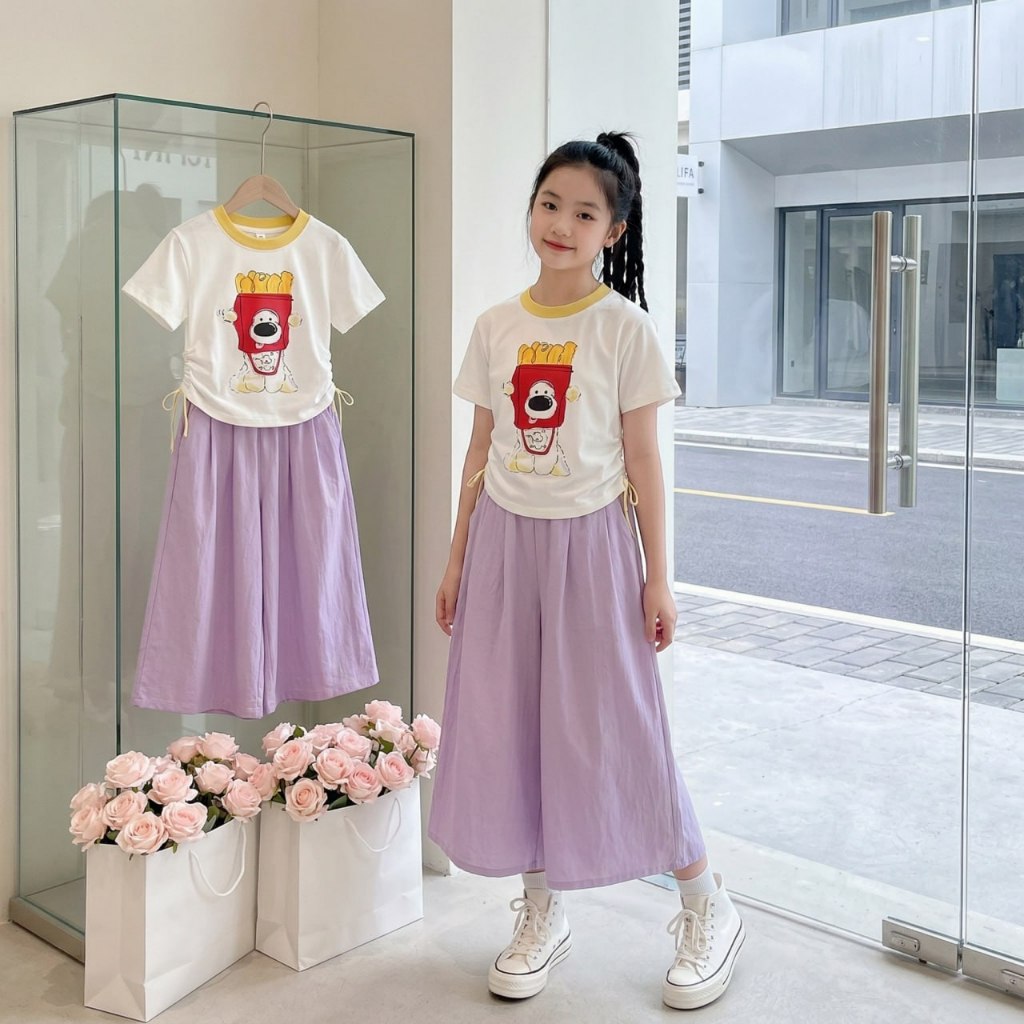 Quần váy gió nhăn cho bé gái size đại BEESHOP H26042