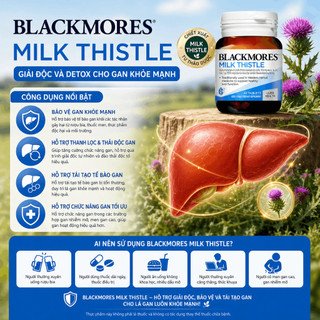 Viên uống hỗ trợ bảo vệ và phục hồi tế bào gan Blackmores Milk Thistle lọ 42 Viên