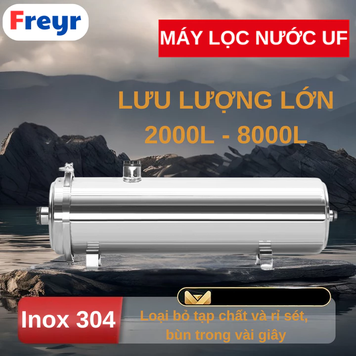 Máy lọc nước UF Lõi Lọc PVDF, lọc nước đầu nguồn, lọc nước sinh hoạt, nước máy, công suất 2000L, 3000L, 4000L, 5000L/giờ