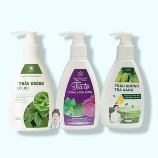 Bộ Ba DDVS Thảo Dược Toàn Diện PQ Natural 150ml, trầu không, trà xanh, tía tô, lô hội, lá bàng 2029