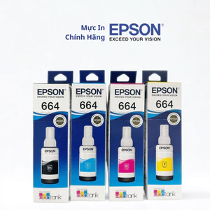 Mực Máy In Chính Hãng Epson T664 Dùng Cho Máy L310/L360/L1300/L120/L121/L1300... Có hoá đơn VAT