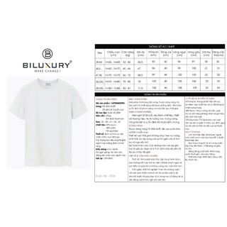 [T7_SALE 20%_HT] Áo Thun Nam 1APKB603 Biluxury Form Slimfit Co Giãn 4 Chiều Thoáng Mát Bền Màu Kháng Khuẩn