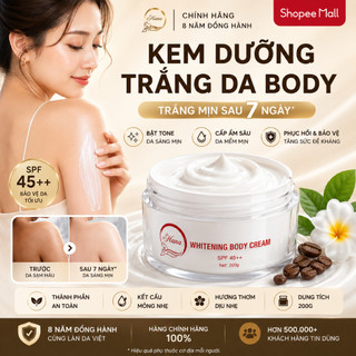 Kem Dưỡng Trắng Da Body Huyền Hana 200g – Kem Body Bật Tone, Mịn Da, Thấm Nhanh Không Bết Dính