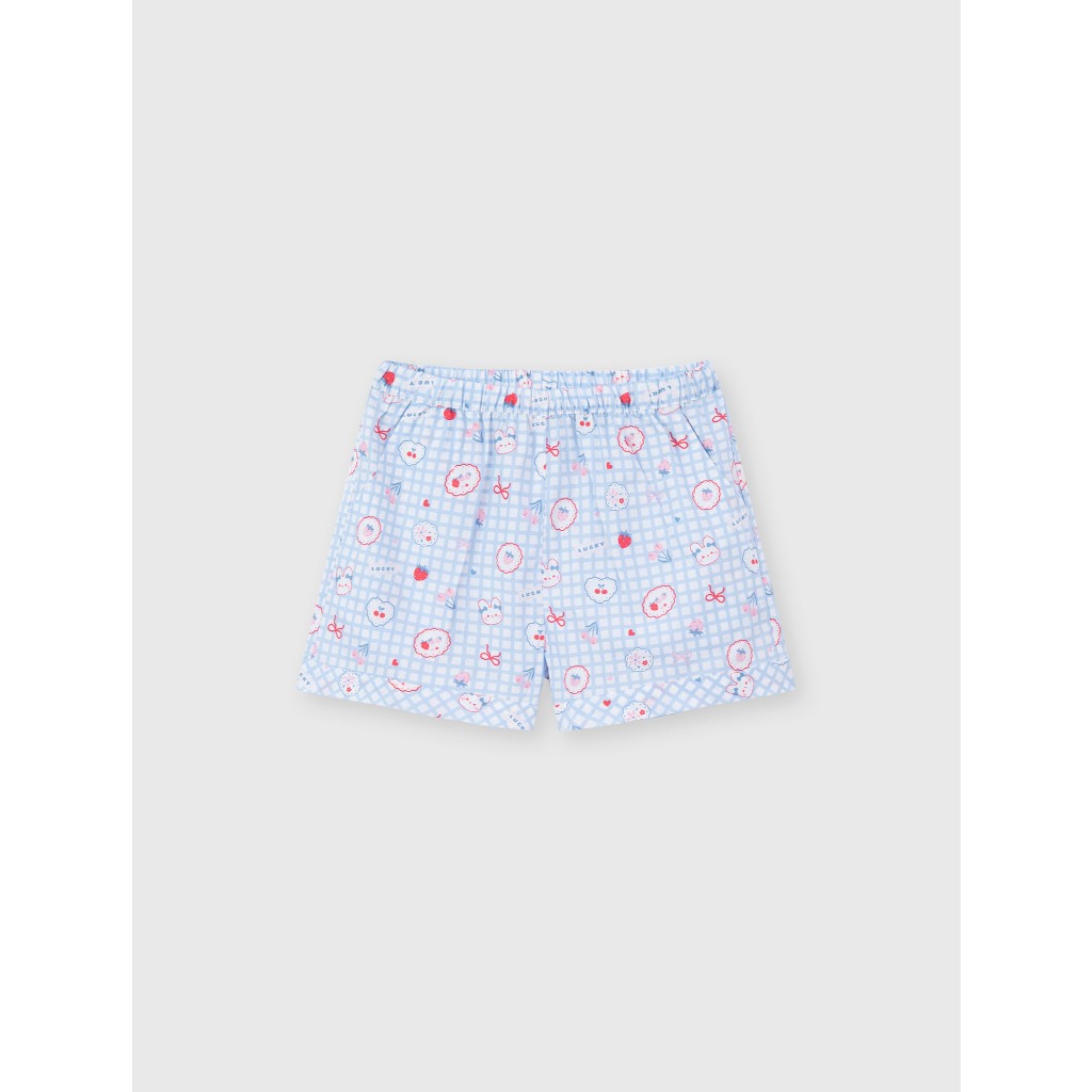 Bộ pyjama bé gái CANIFA bộ quần áo cộc tay mặc nhà chất cotton mềm mát in họa tiết 1LS26S008