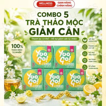[COMBO 5 HỘP] TRÀ BODY YOOGO TURBO TEA – TRÀ BODY T SIBERIAN HEALTH, HỖ TRỢ THẢI ĐỘC, GIẢM CÂN, CẢI THIỆN HỆ TIÊU HÓA