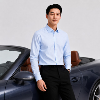 Sơ mi dài tay FORMAL SHIRT TORANO kẻ dọc nhỏ thêu logo ở thép tay phong cách trẻ trung, hiện đại GATB519